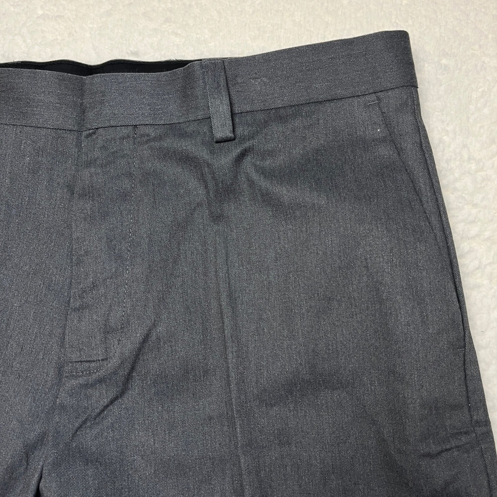 Croft & Barrow Dress Pants Mens 36x29 Gray Relaxed Fit Flat Front Casual Slacks